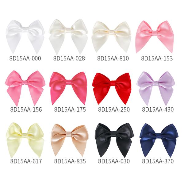 Custom Handmade Garment Accessory Small Satin Ribbon Bow for Underwear Decoration