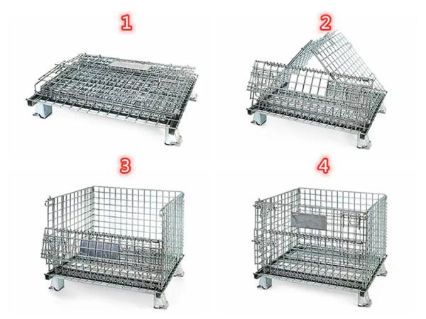 Cages de stockage en treillis métalliques soudés