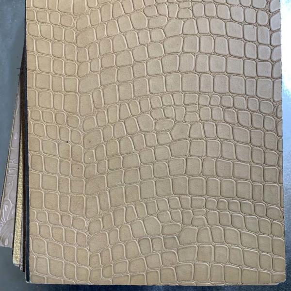Bovine Split Finished Lizard Print Leather For Shoes Bags Belts Garments
