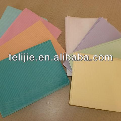 Resist Soak Colorful 2 Ply Waterproof Dental Bibs Anti Peel