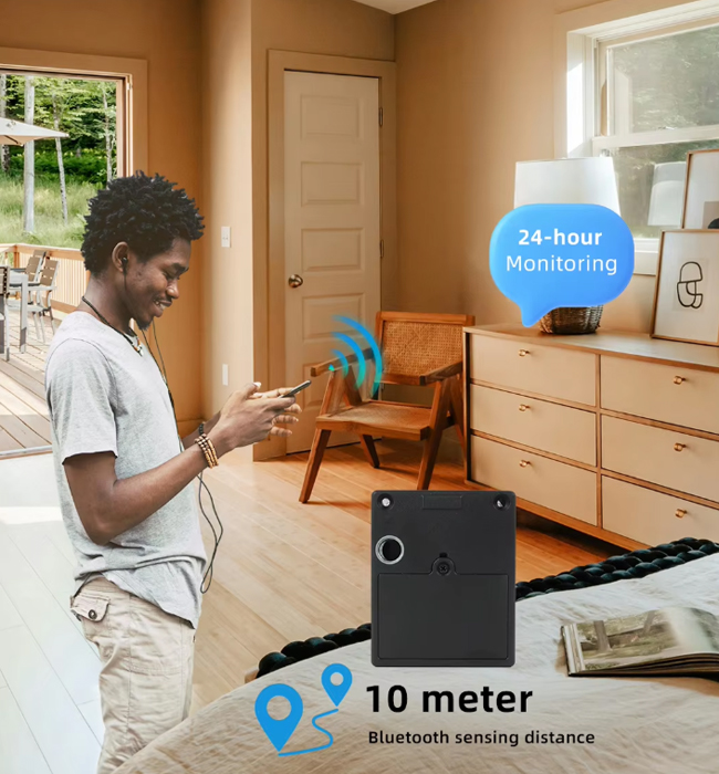 Indoor Furniture Hardware Accessories Smart Drawer Locks RFID Card Swiping Hidden Lock with Keyless IC Smart Cards