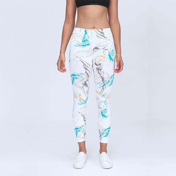 87%Nylon And 13%Spandex Cute Yoga Clothes 280gsm Printed Yoga Leggings