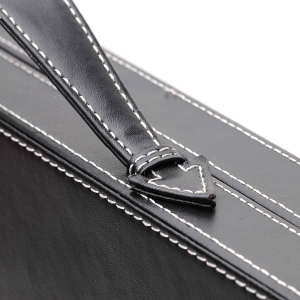 15 Inches Leather Backgammon Set Customized Logo Backgammon Set Leather Case