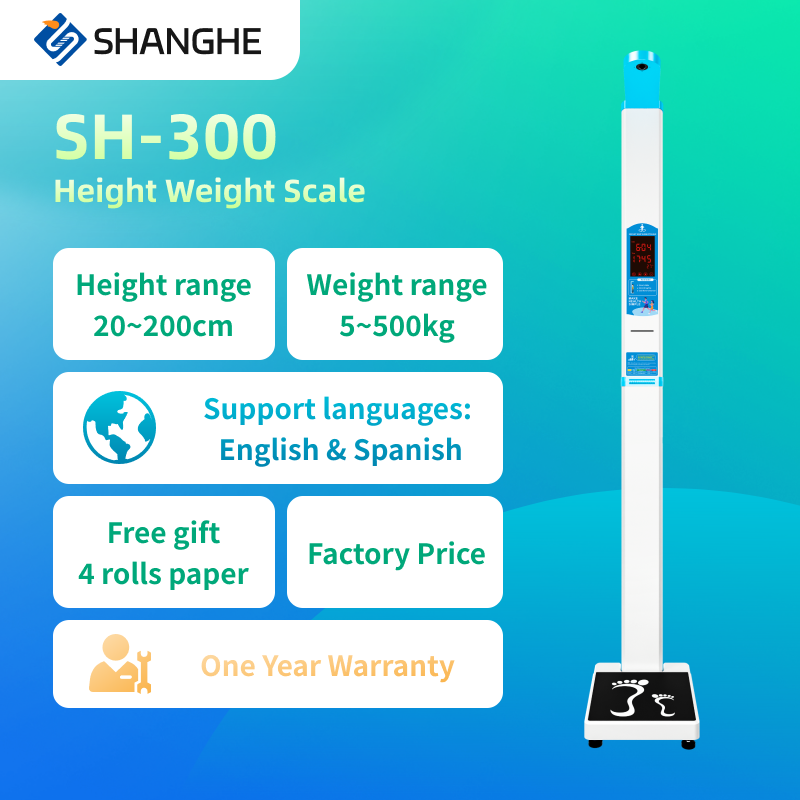 Health Height Weight Measurement BMI Electronic Weighing Scale with Printer