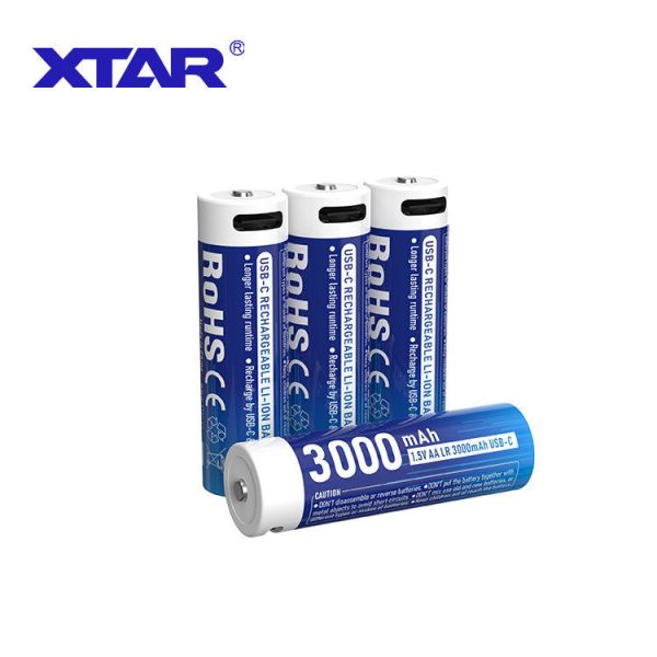 3000mAh Recorder Batteries Fast Charging Solid State 1200+ Cycle Life AA Battery