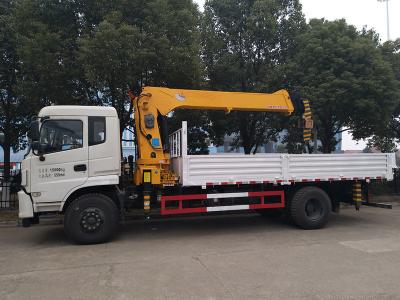 4X2 Truck Mounted Boom Crane , Trailer Mounted Crane 4700mm Wheelbase