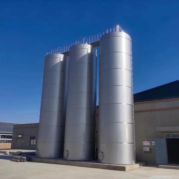 10-100t Milk Silo Made Of Ss316l Material And Goat Milk Raw Material For Dairy Plant