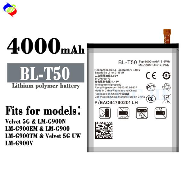 BL-T50 100% оригинальная батарея для мобильных телефонов для батарей LG Velvet 5G LM-G900