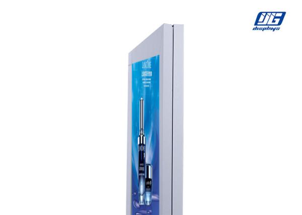  40W Flat Profile Snap Poster Frames , High Illumination Led Advertising Light Box