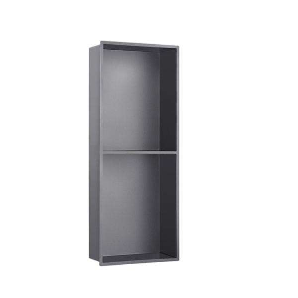 Wall Mounted Black Stainless Steel Shower Niche For Bathroom Use