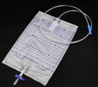 Preço da fábrica 2000ml PVC Saco de drenagem de urina médica com válvula de tipo T