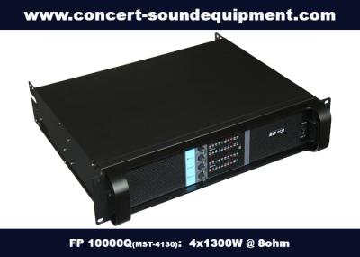 Hgh Power Nightclub Sound Equipment / Light Weight 4x1300W Amplifier FP 10000Q