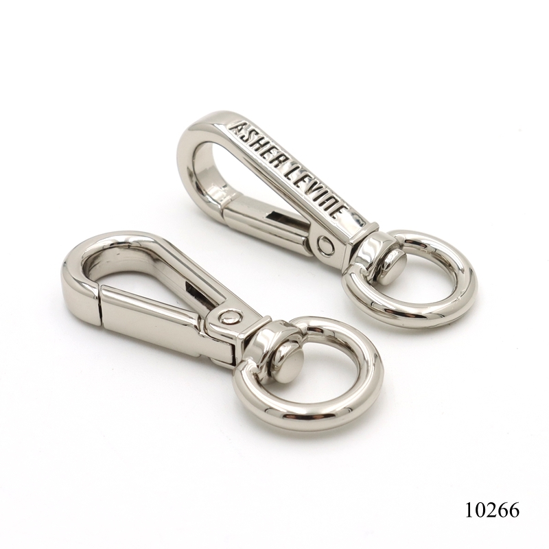 Heavy Duty Swivel Eye Snap Hook Custom Bag Lobster Clasp With Logo Leather Bag Quality Metal Carabiner