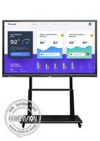 Verre anti-éblouissant 85 pouces 4K écran plat IR panneau Android Win 10 double système