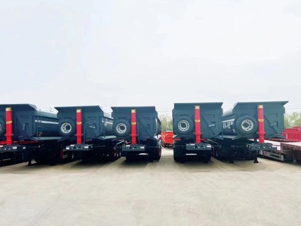 3/4 Axles 60-80 Tons Heavy Tipper Dump Truck Semi Trailer with 9t Grade Performance