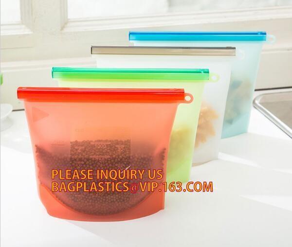 Silicone Food Storage Bag, Reusable Silicone Food Bag For Microwave,Reusable Silicone Food Storage Bag For Food Storage