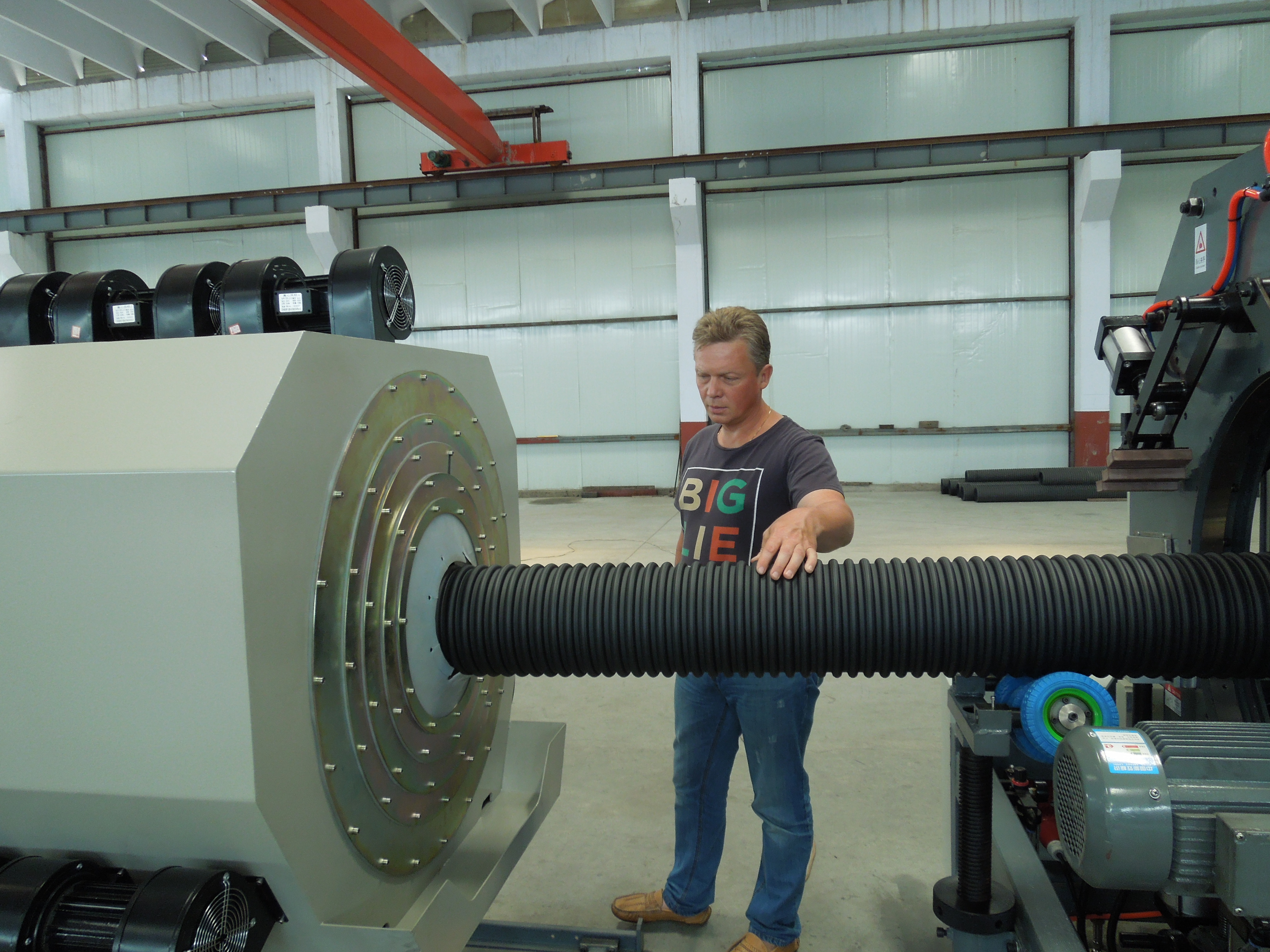 HDPE Double Wall Corrugated Pipe Extrusion Line for High-Strength Drainage and Sewerage Pipes