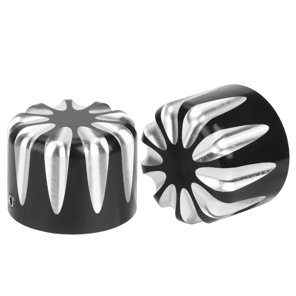 Motorcycle CNC Edge Cut Front Axle Nut Cover Bolt Kit For Honda Suzuki Kawasaki Yamaha Harley Shadow VT 750 1100 Bobber
