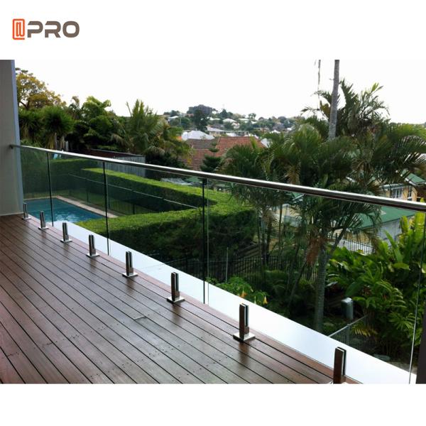 Interior Glass Swimming Pool Aluminum Handrails Stainless Steel Stairs Balustrades
