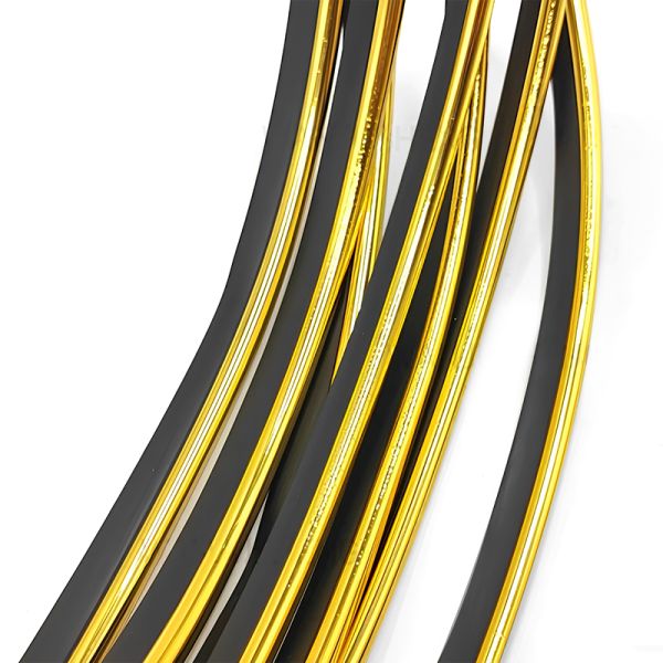 Furniture T Shape Decoration Tape Plastic Car Interior Slit Automotive Decorative Trim Strips Gold Pvc Edge Banding
