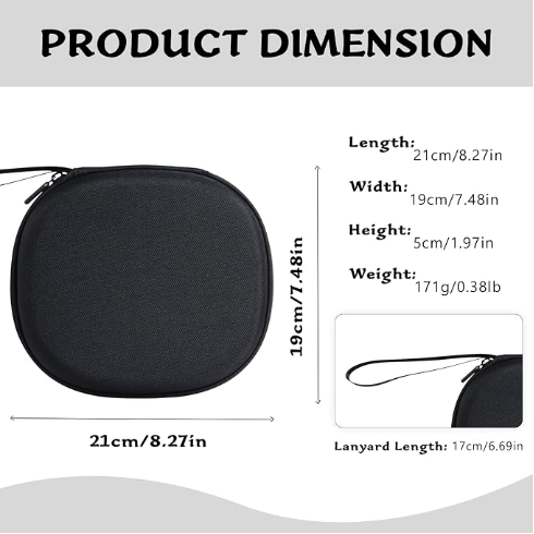 Case for Book Reading Light Compatible with Glocusent & Gritin | Reading Light Travel Case for Nivava/for TROND/for Vekkia/for TAKKUI Neck Reading Light Portable Storage Box for Book Lights