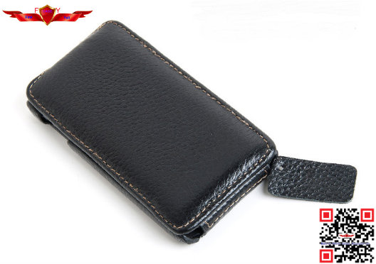 100% Perfect Fit Genuine Leather Flip Cover Case For Ipod Touch 5 High Quality Durable