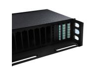 câblage intérieur optique de clôture de fibre de bâti de support de tableau de connexions de la fibre 1U à plusieurs modes de fonctionnement