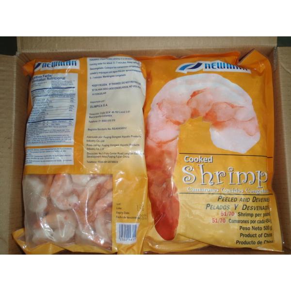 Type de traitement sans peau sans tête d'océan de fruits de mer de crevette fraîche surgelée de Vannamei