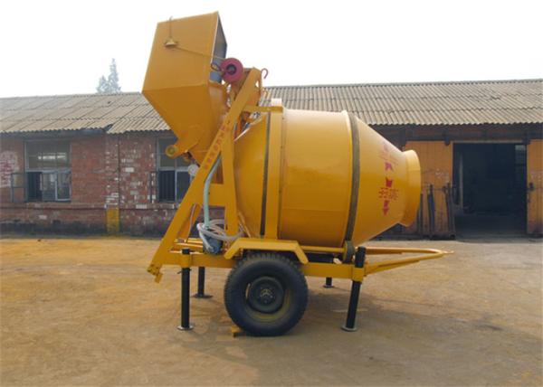 5.5KW Electric Motor Concrete Batch Plant , 0.35CBM  Mobile Electric Concrete Mixer Equipment