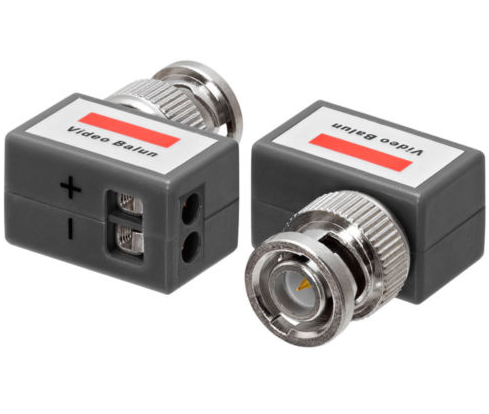Easy Installation CCTV Coaxial BNC Video and Power Balun Transceiver to CAT5 RIGHT ANGLE