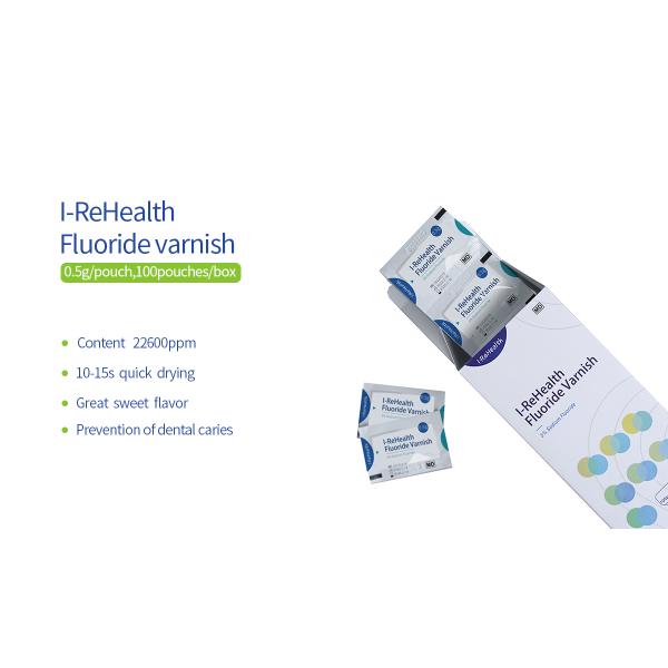 политура 100pouches/Box фторида натрия 0.5g 5% для ортодонтического обессоливания