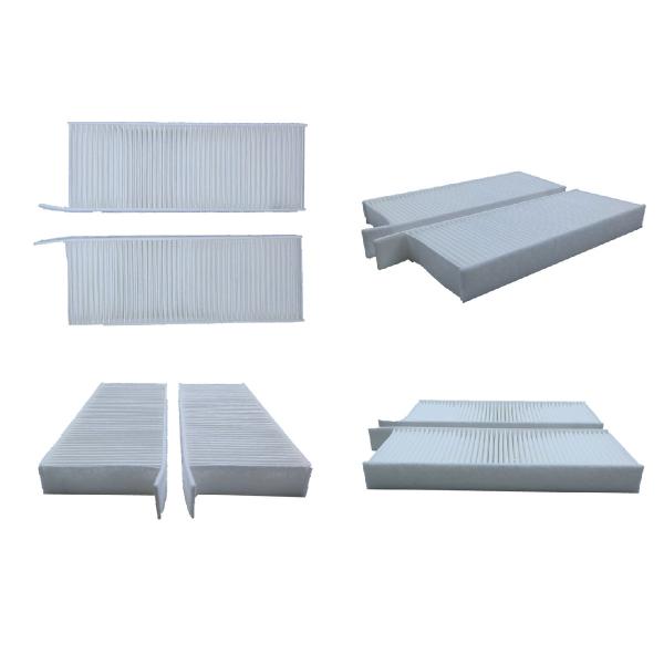 Paired White Cloth Auto Parts Cabin Air Filter OE 9804163380 For PEUGEOT