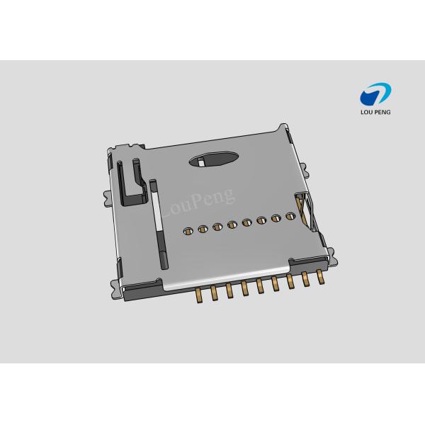Micro SD Card Connectors, Secure Digital Compatible Card, 9 Position, Surface