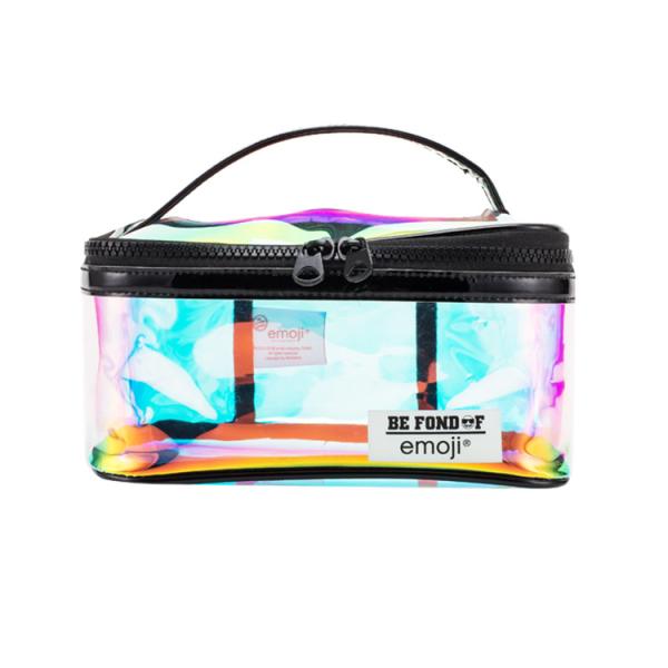 Fancy OEM Logo Print Yellow Beauty PVC Makeup Pouch