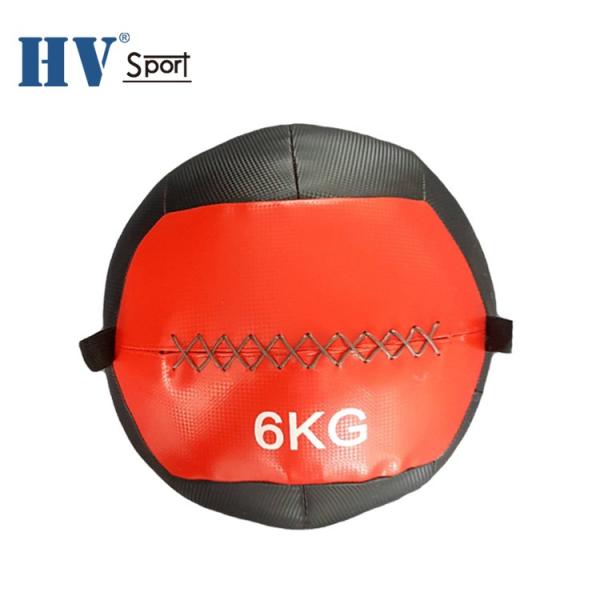 Custom logo black leather medicine ball Training Exercise soft Wall Ball