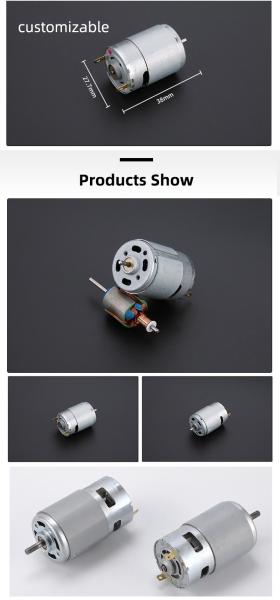 Faradyi Customized  12V 48V High Rpm 20000Rpm 24000 Rpm 775/795 DC Motor Gearbox  BLDC Motor For Motorcycle Car Robot Hand