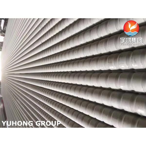 GOST9941 12X18H10T TP321 Tubo de aleta corrugada de acero inoxidable para enfriador de aire