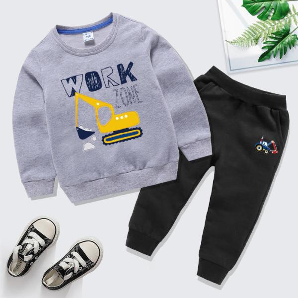 Sports Children'S Outfit Sets Casual Gold Velvet Two Piece