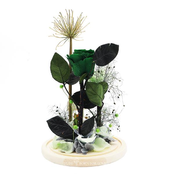 Eternal Roses In Glass Home Cute Decoration Preserved Flower Gift Boxs For  Valentine’S Day