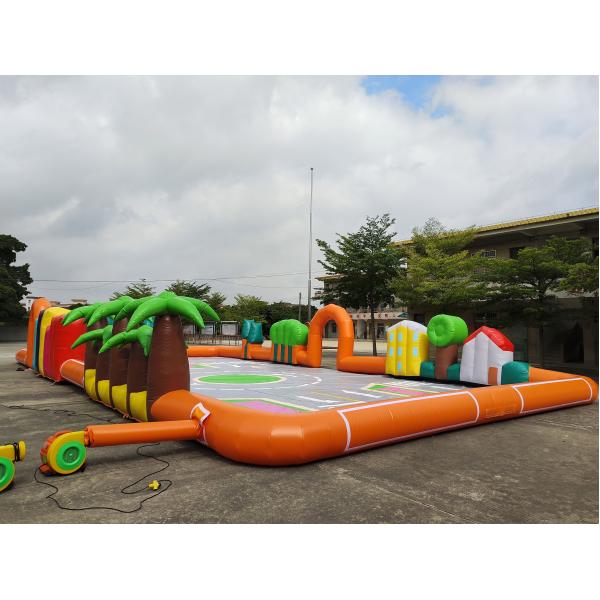 Коммерческая открытая надувная спортивная игра надувная симулируемая городская дорога надувная гоночная трасса воздушная трасса