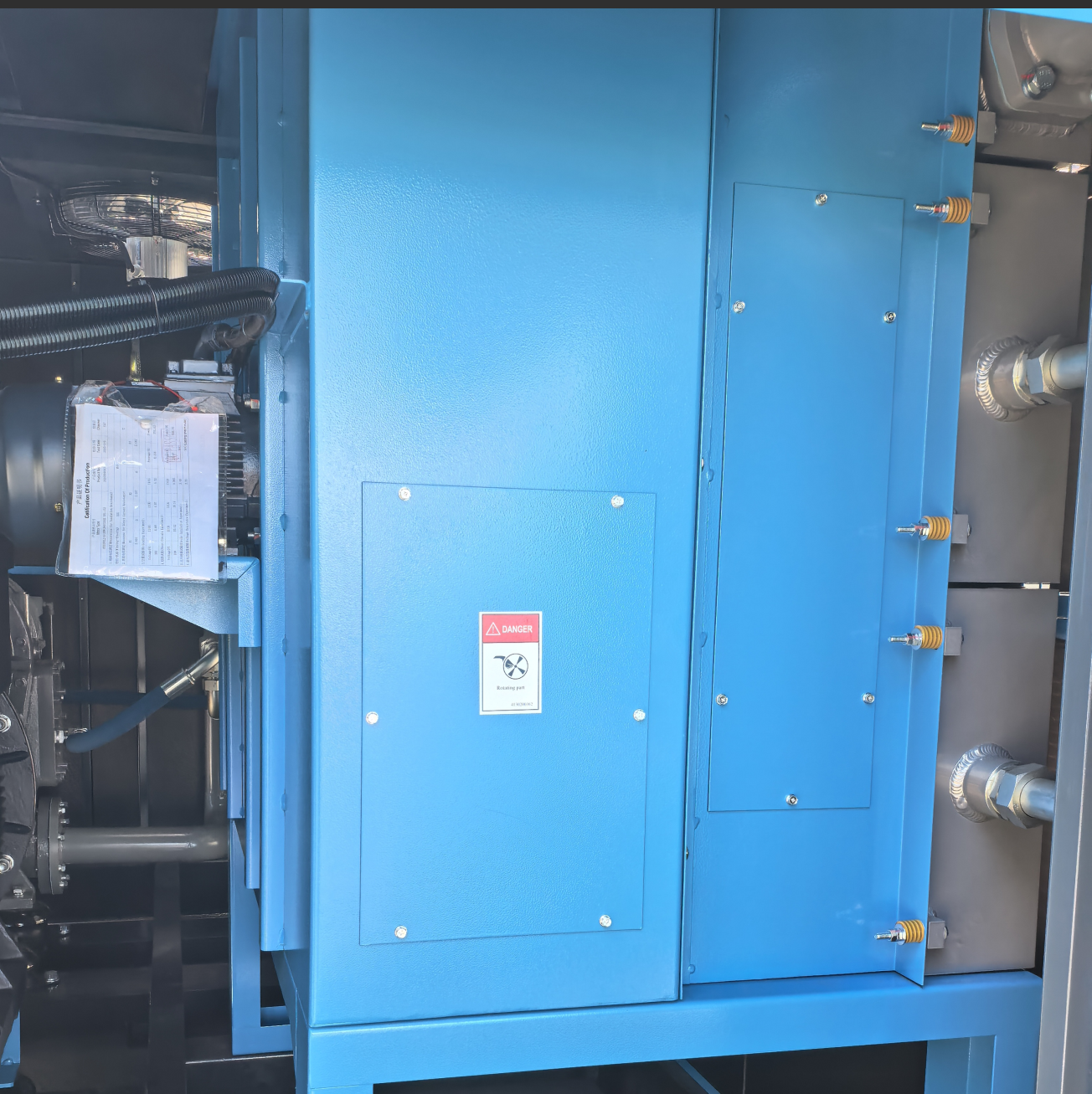 AGCD-450D II B VP Quiet Air Compressor for Pharmaceutical Cleanrooms—Two-Stage Permanent Magnet Screw Compressor for Clean Air Supply
