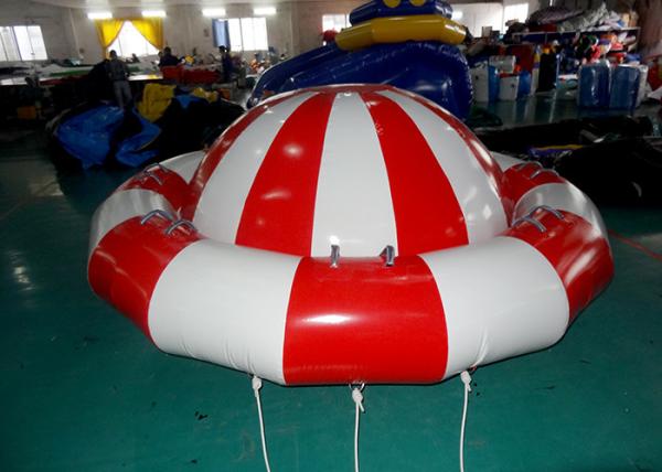 8 - 10 Person Inflatable Disco Boat Motorized Toys Semi Boat , Water Spinner Gyro