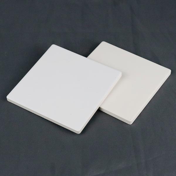 Non Slip Sublimation Ceramic Coaster Blanks With Cork Back 10cm And 10.8cm Size