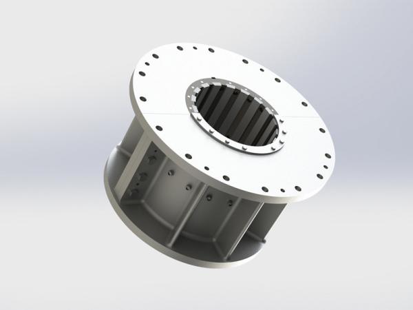 Rolamentos lubrificados por água para turbina hidráulica
