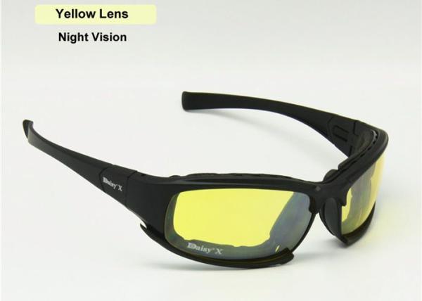 UV 400 Protection Tactical Safety Glasses 3 Polycarbonate Lens Daisy X7