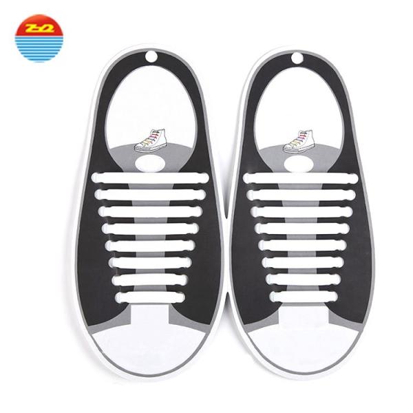 Grass Hook Creative Lazy Silicone Gifts No Tie Flat Custom Printed Elastic Shoelaces