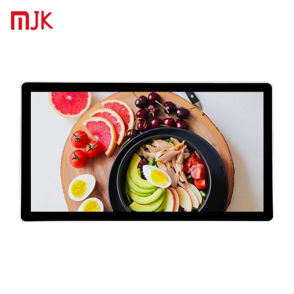 Coffee Shop UHD 32 Inch Restaurant Business Menu Screen Full Screen LCD Display Black 1-Year Warranty for Fast Food
