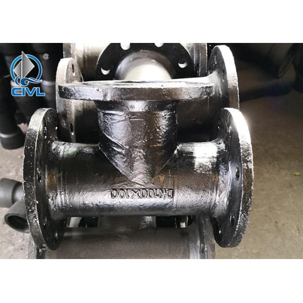 DN1000 Ductile Iron fittings Pan Insert Short Tube Reducing Full Disc Tee