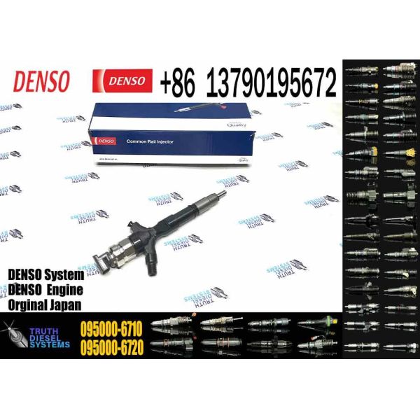 Remanufactured 095000-6710 095000-671# 095000-701# Truck/car/excavator Injector for OE 23670-30120 23670-30230 Diesel Engine