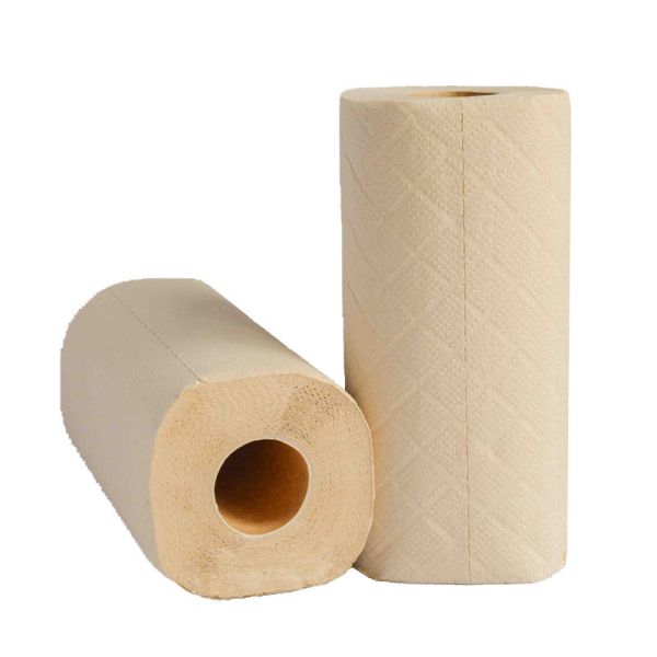 Ecofriendly custom printed Natural cream beige Standard size tissue paper towels rolls